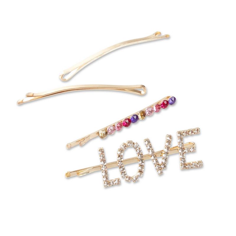 scunci Love Bobby Pins - 4pk