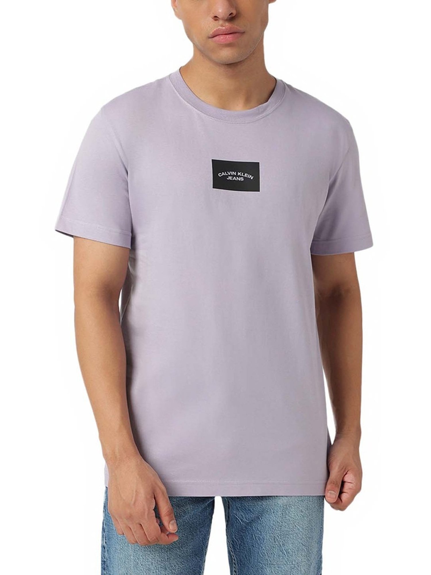 Calvin Klein Jeans Lavender Aura Regular Fit T-Shirt