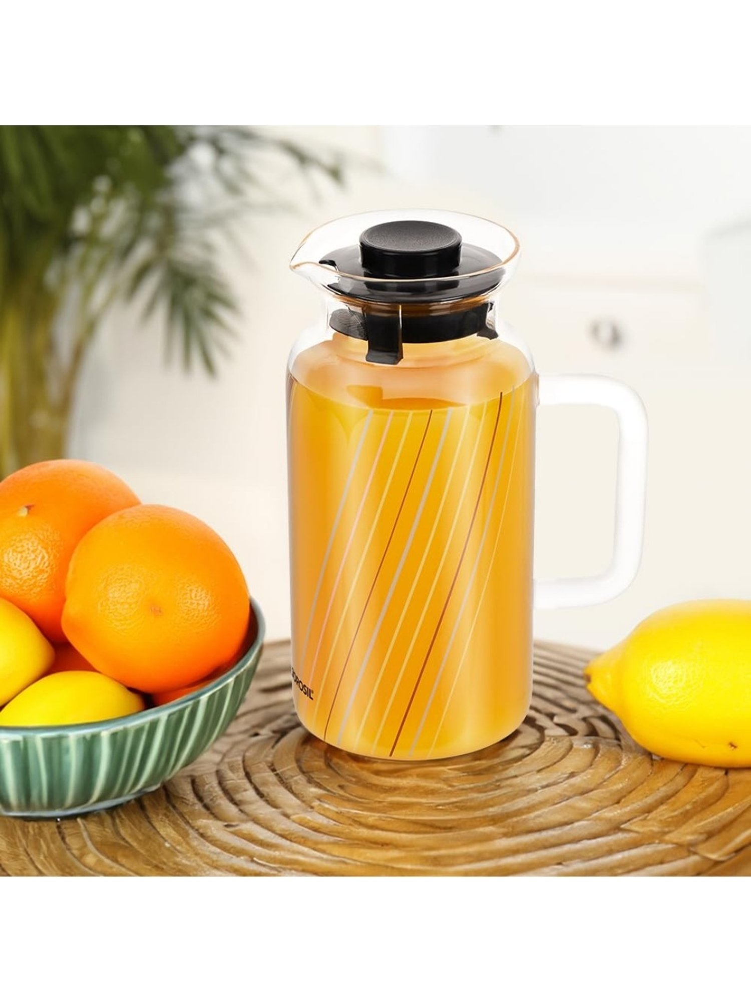 Borosil Silver Stainless Steel Wonder Jug (5700 ML)