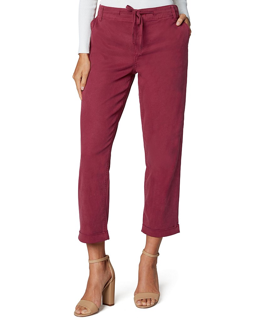 Liverpool Los Angeles Drawstring Rolled Cuff Waistband Utility Pants