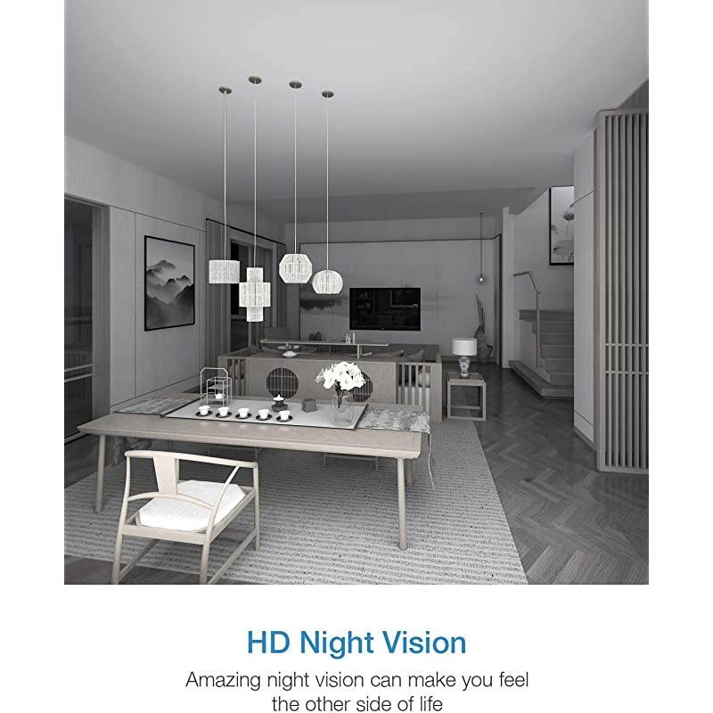 Camera, 1080P HD WiFi Pet Camera Baby Monitor, Pan/Tilt/Zoom IP Camera for Elder/Nanny Security Cam Night Vision Motion Detection 2-Way Audio Cloud Service Available Webcam White