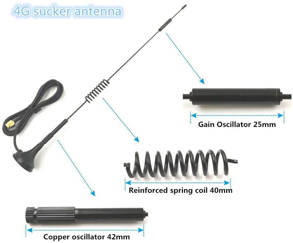 SiyuXinyi Pure Copper 4G LTE 3G Wireless Router Antenna Signal Enhancement Antenna 4G Router Signal Enhancement Antenna WiFi Extension Antenna Security Camera Wireless IP Camera WiFi Camera Dedicated