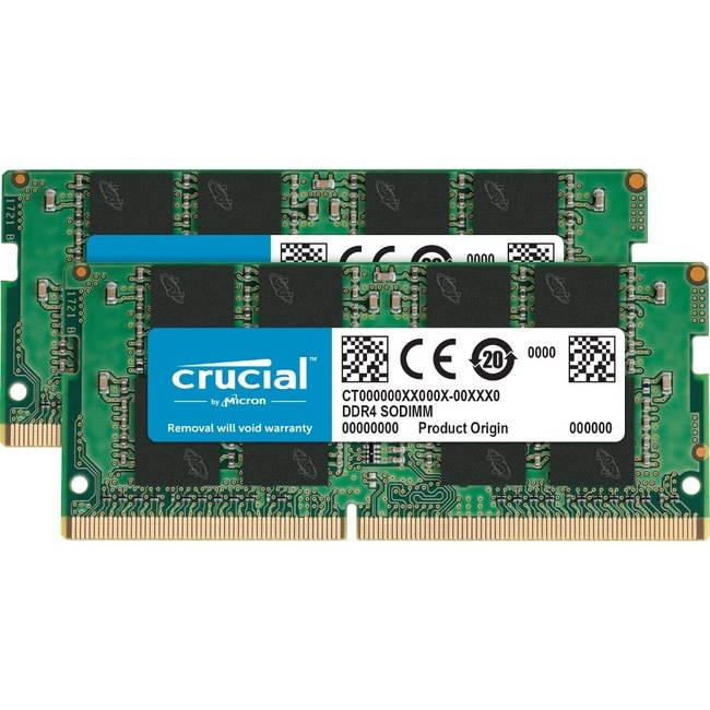 Crucial 16GB (1x16GB) 3200MHz 260-pin SODIMM DDR4 RAM Memory Kit  CT16G4SFRA32A