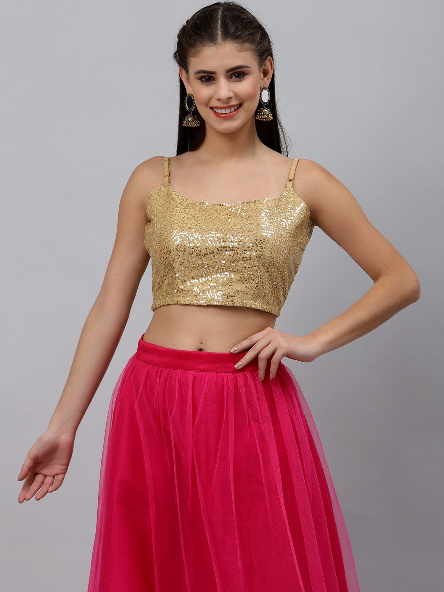 studiorasa Golden Embellished Choli