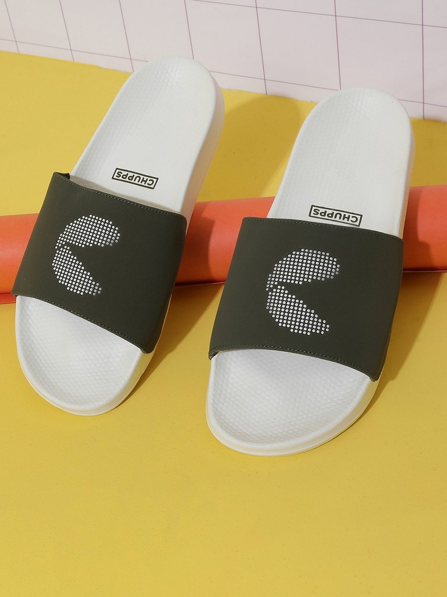 Chupps Men's Olive Slides