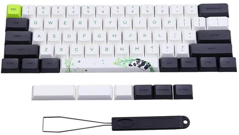 EPOMAKER SK61 61 Keys PBT Thermal Sublimation GSA Keycaps Set for 60% Keyboard (Panda)