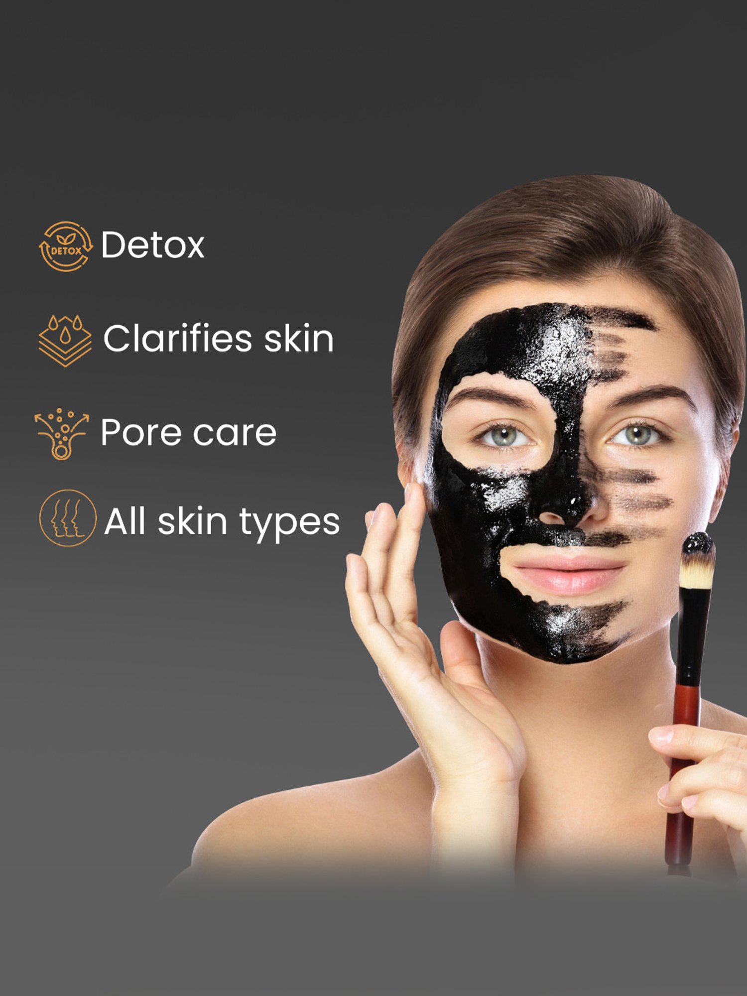Glamveda Activated Charcoal Peel Off Mask - 60 gm