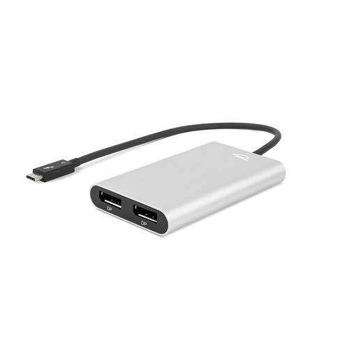 OWC Thunderbolt 3 Dual DisplayPort Display Adapter. Dual DisplayPort Ports Allows you to Connect up to Two 4K Video Displays or one 5K Display Model OWCTB3ADP2DP