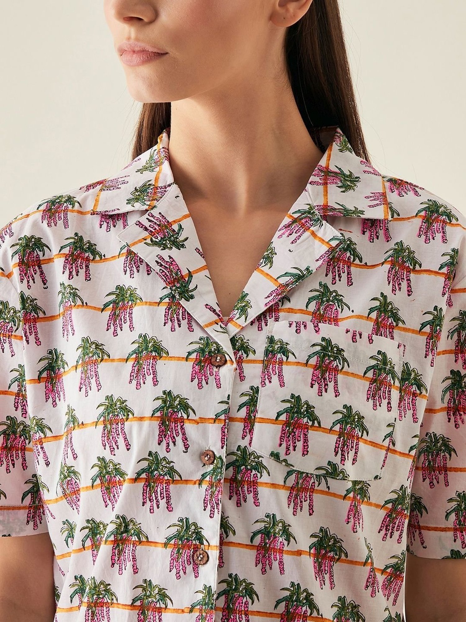 Arras Multiclour Notch Collar Shirt