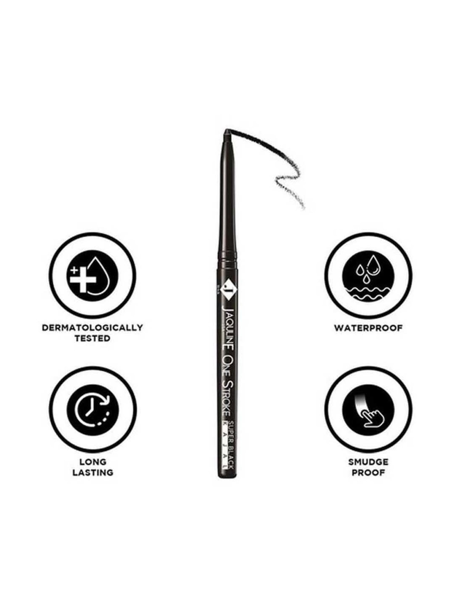 Jaquline USA OneStroke Super Black Kajal - 0.30 gm