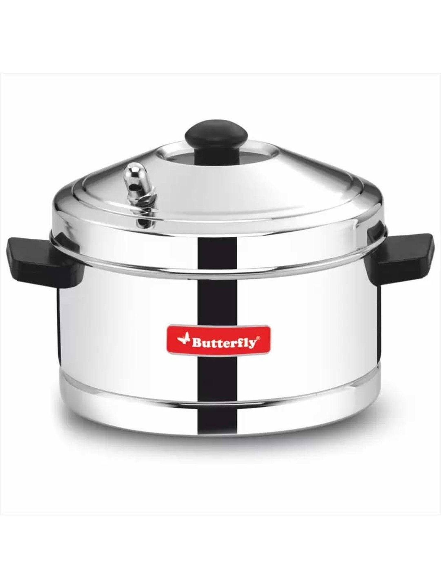 Butterfly Silver Stainless Steel Standard Idli Maker With Friendly Cooker