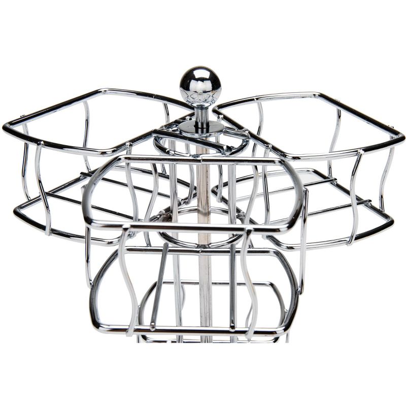 Mind Reader Tea Bag Carousel, Holds 60 Tea Bags, Chrome