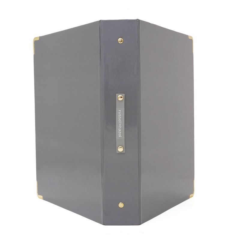 1.5" Round Ring Binder Signature Charcoal - Russell+Hazel