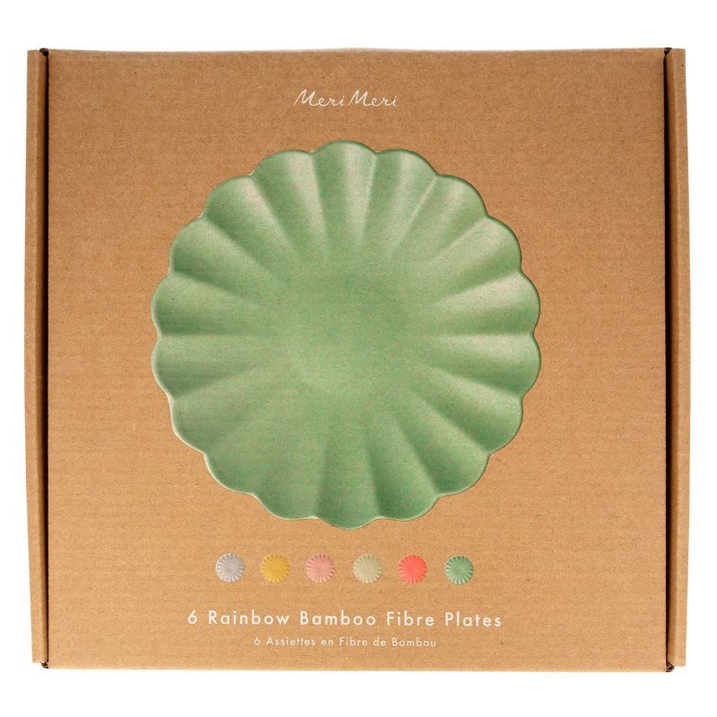 Large Bamboo Fiber Mixed Plate Set