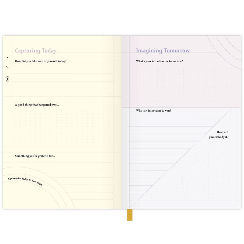 Guided Journal Softcover Sewn Today with Intention - Green Inspired