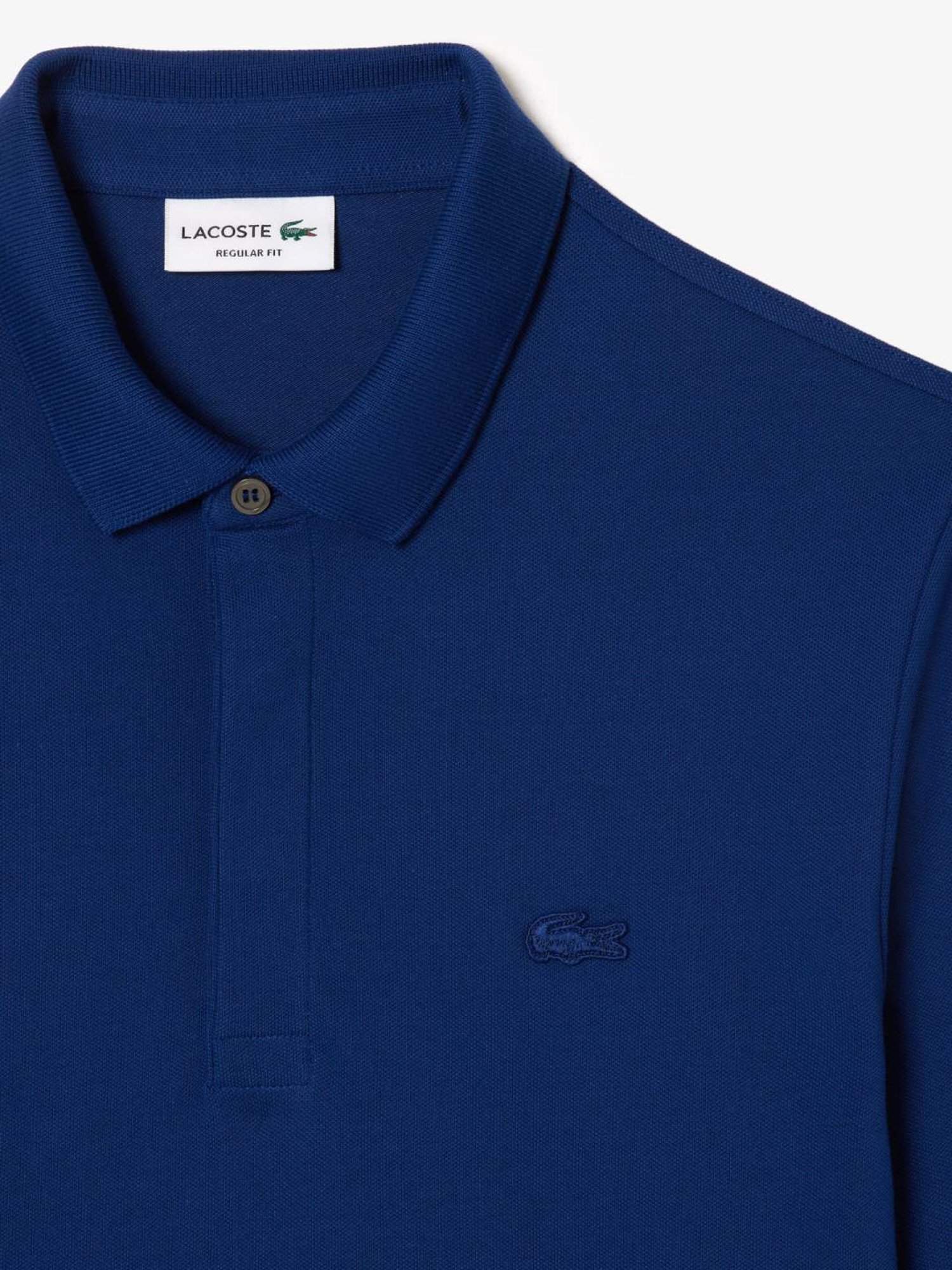 Lacoste Navy Cotton Regular Fit Polo T-Shirt