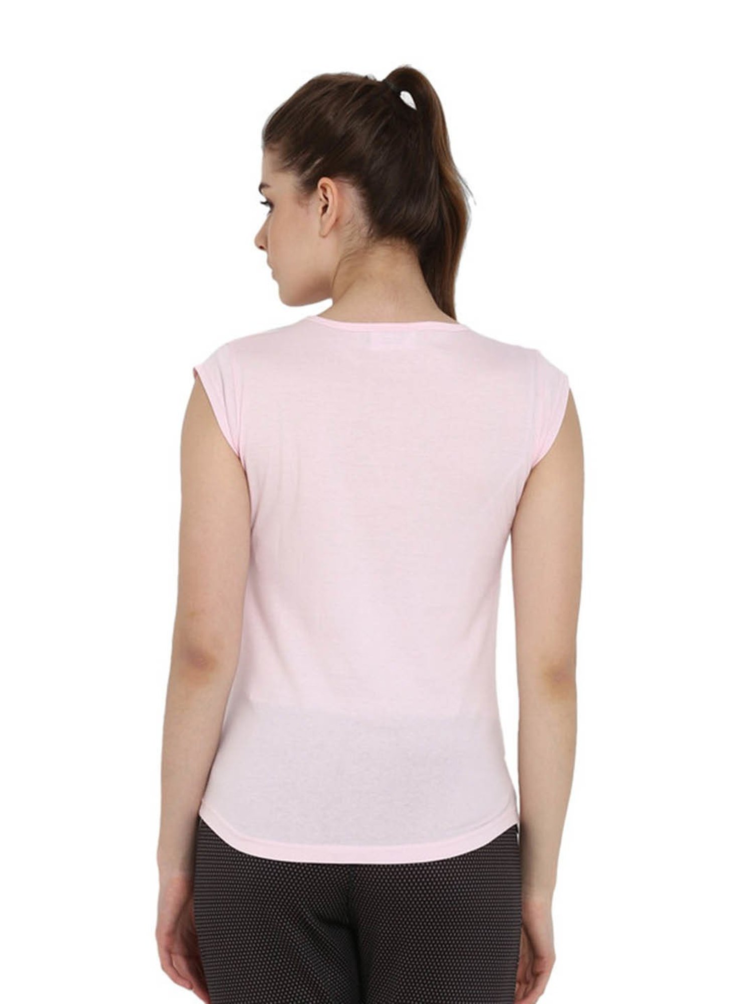 Appulse Light Pink & Dark Pink Cotton T-Shirt - Pack of 2