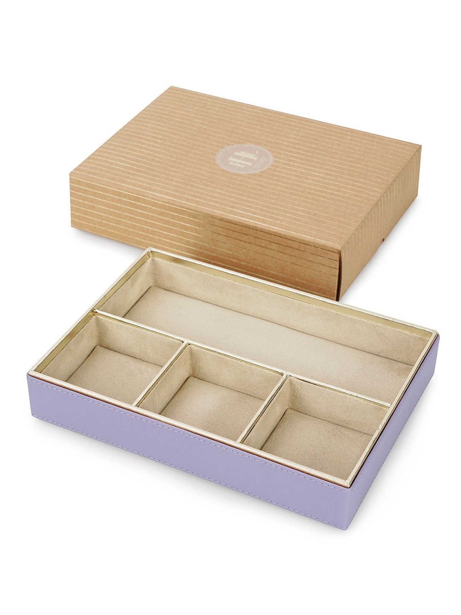 Pure Home and Living Purple Faux Leather Organisers