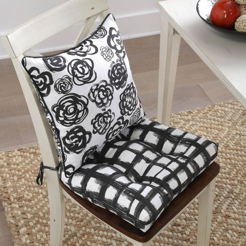 Set of 2 Jones Ink Reversible Chair Pad - Pillow Perfect