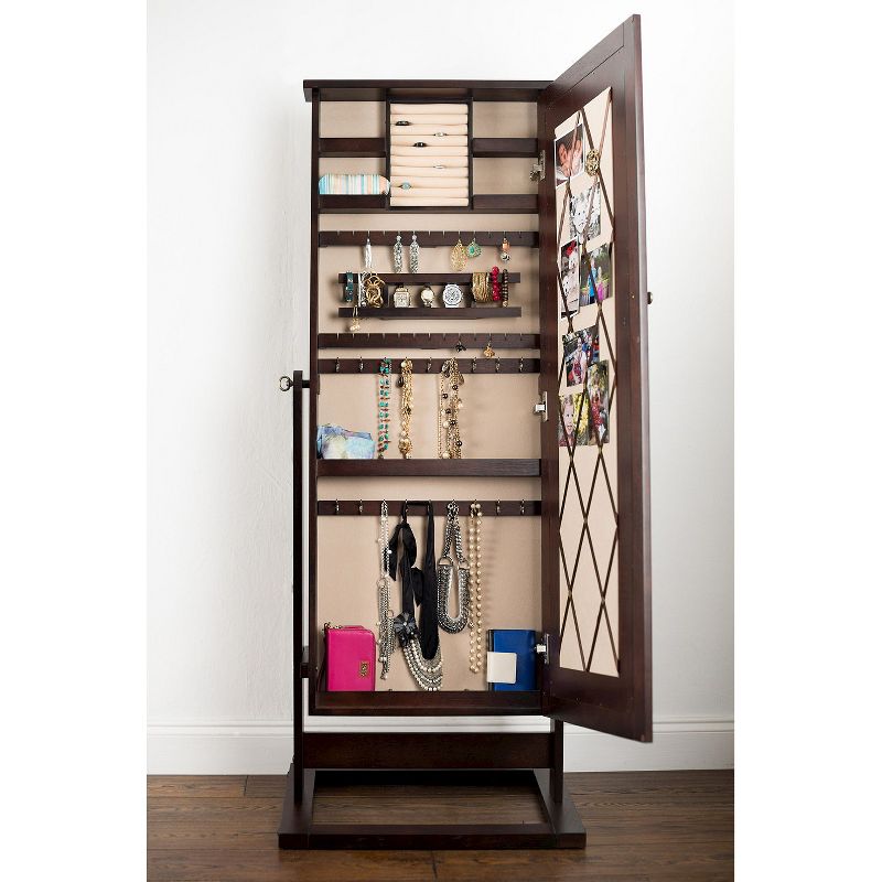 Cheval Jewelry Mirror Walnut - Hives & Honey