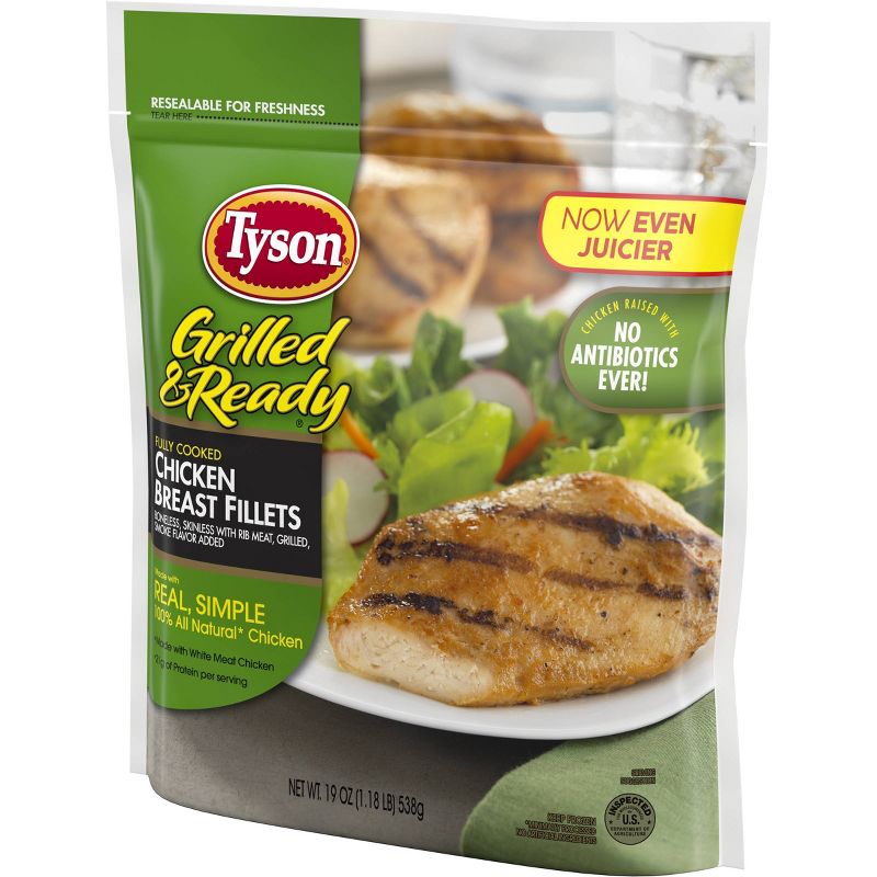 Tyson Grilled & Ready Chicken Breast Fillets - Frozen - 19oz