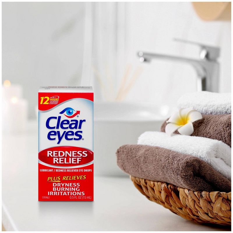 Clear Eyes Redness Relief Eye Drops Soothes & Moisturizes - 0.5 fl oz