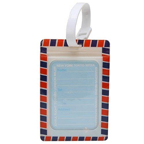 Coolrunner 3pcs Travel Luggage Label Straps Suitcase Name ID Address Tags Luggage Tags (Luggage Label)