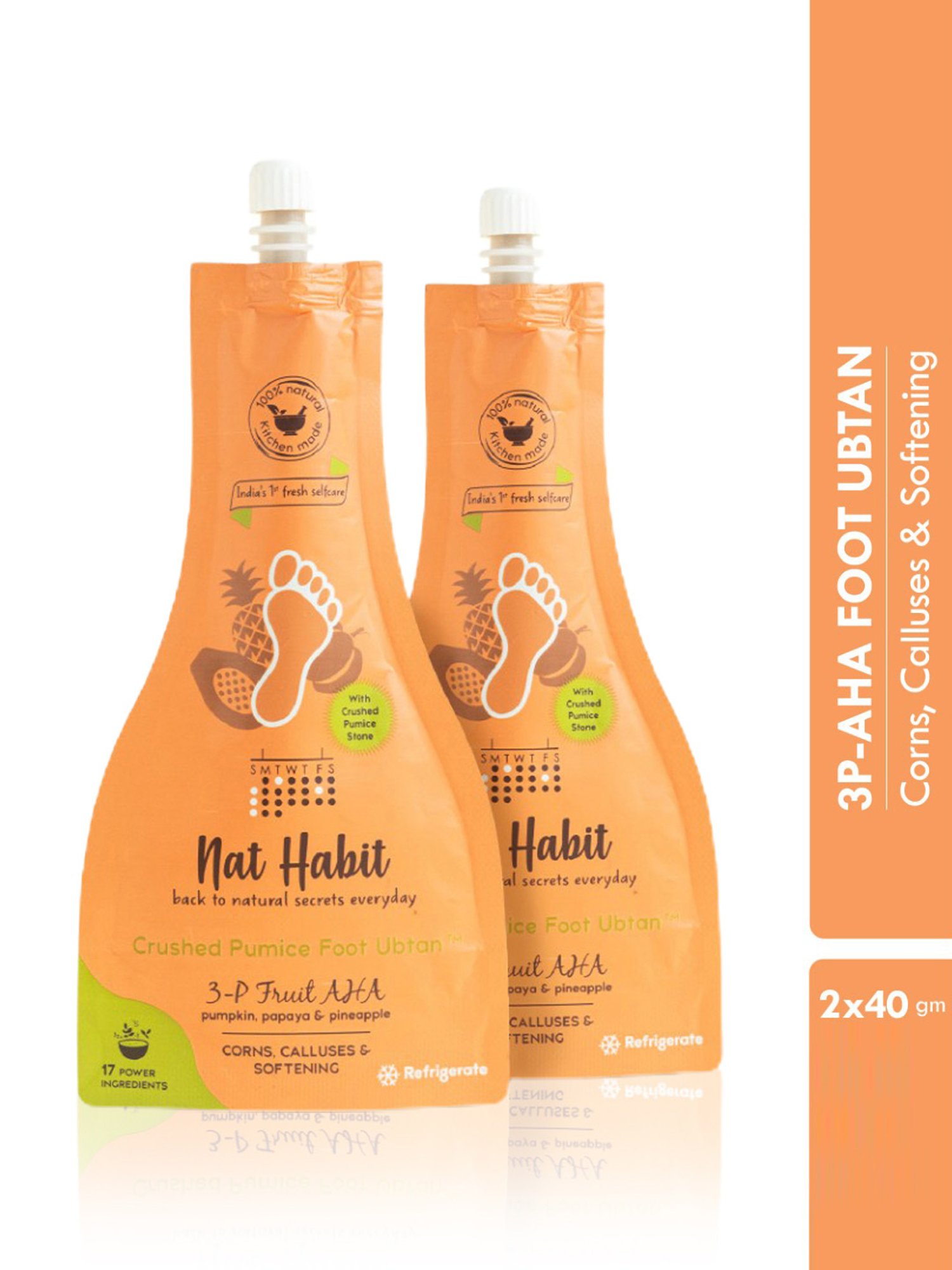 Kazarmaa Lemongrass Foot Scrub with Scrubber Tools - 200 gm