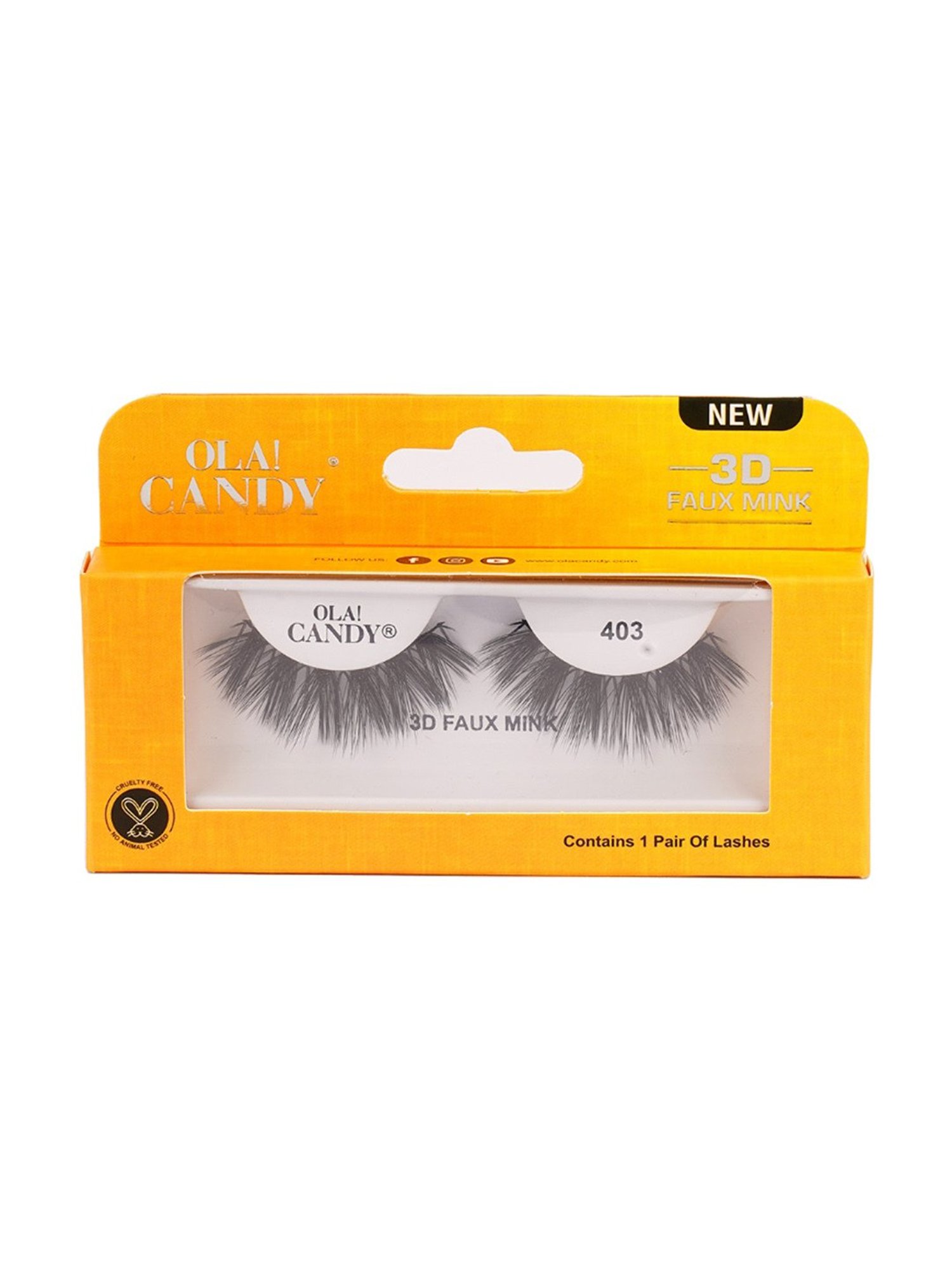 Ola! Candy 3D Faux Mink False Eyelashes - 403