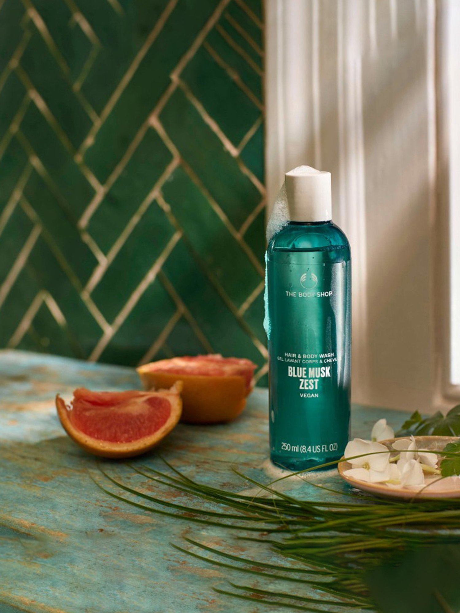 The Body Shop Blue Musk Zest Hair & Body Wash - 250 ml
