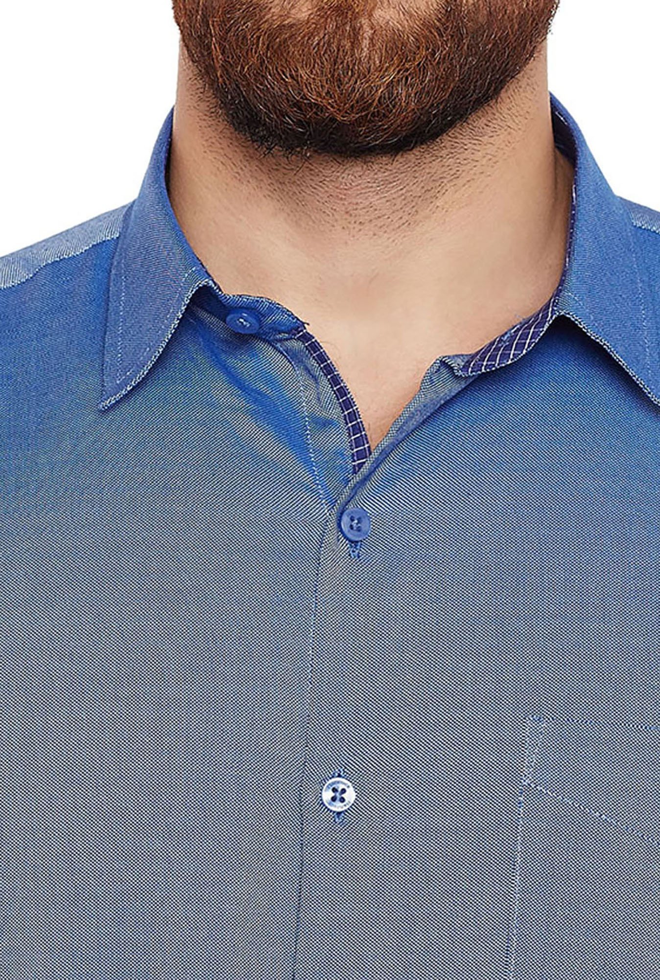 Hancock Blue Slim Fit Shirt