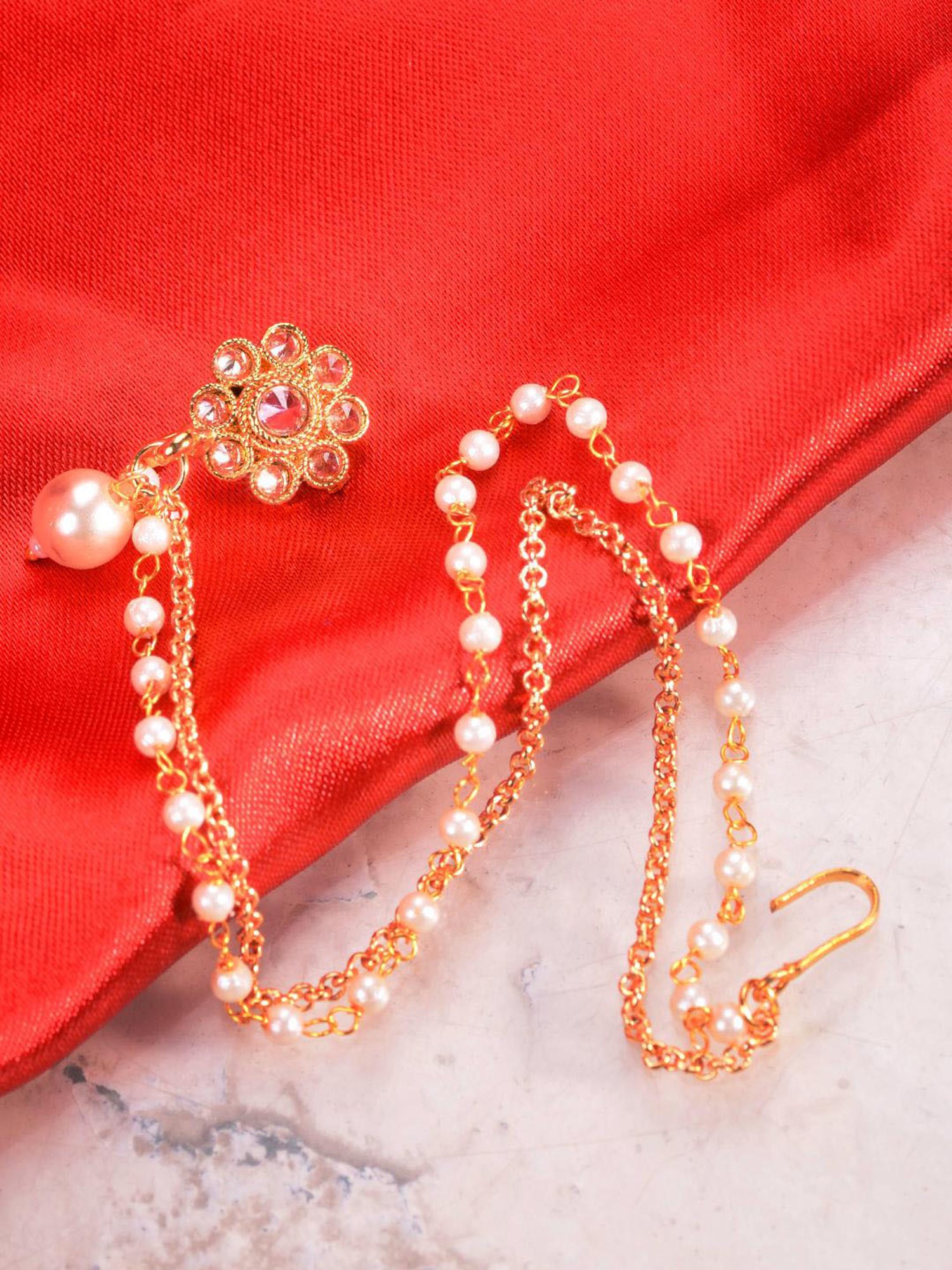 Teejh Aahna Silver Nose Ring