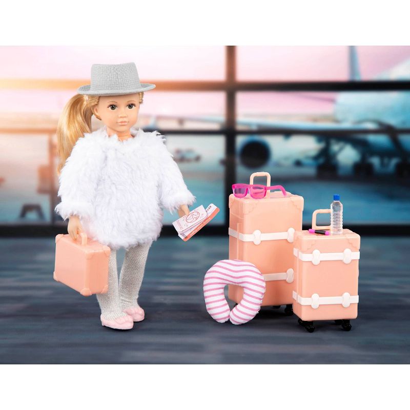 Lori Doll with Luggage Set & Travel Accessories