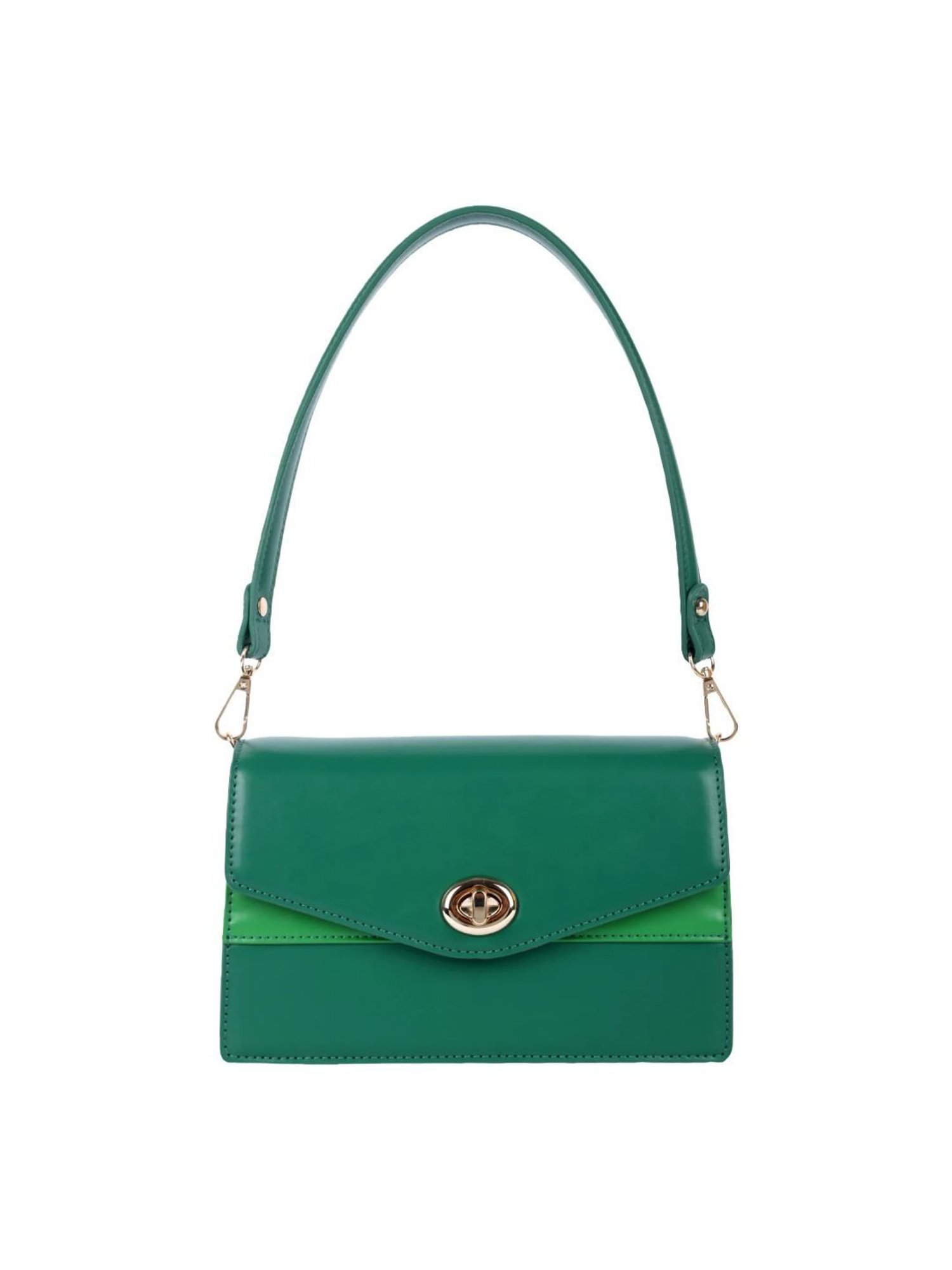 Lino Perros Green Medium Shoulder Bag