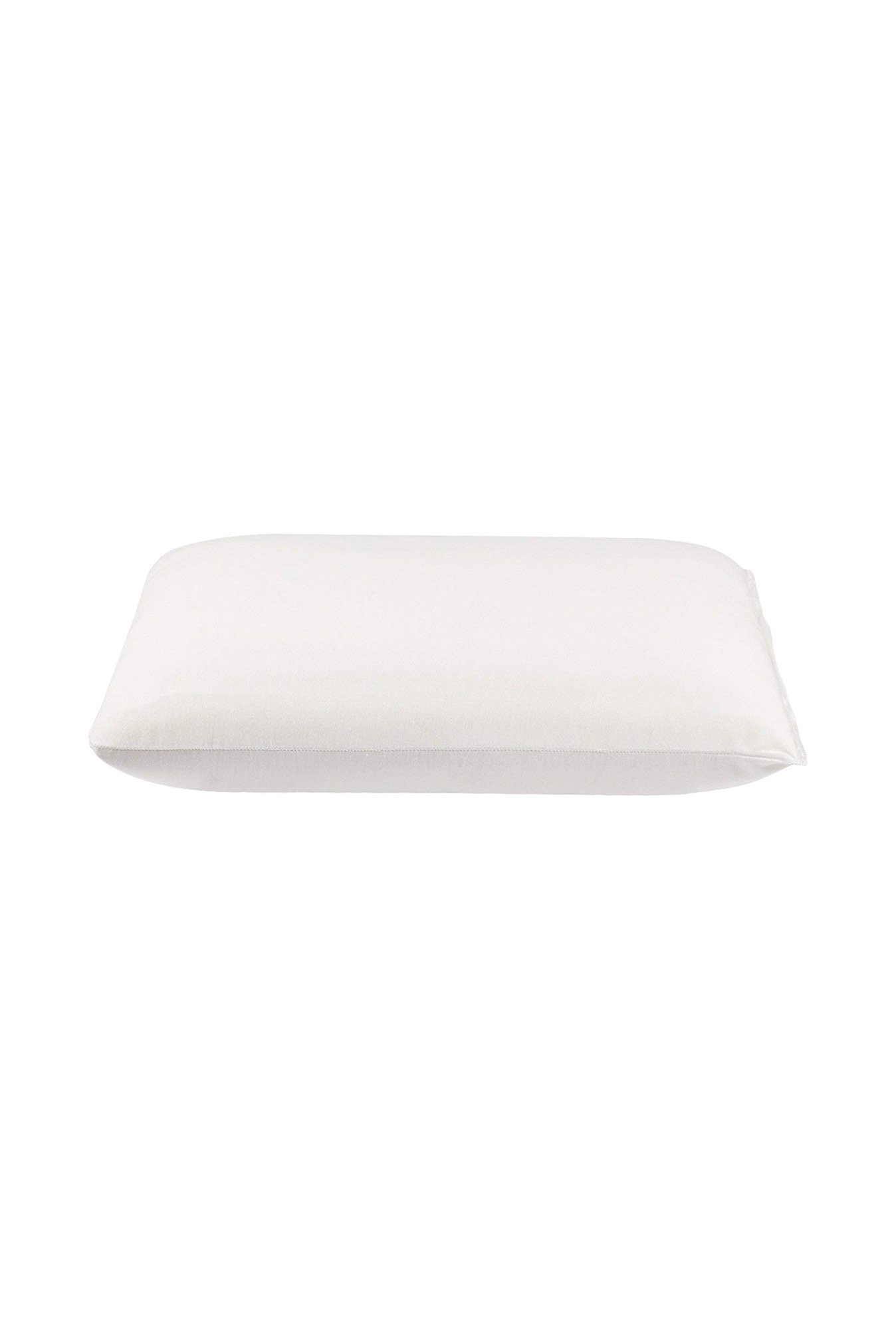 The White Willow White Solid Memory Foam Cushion - Set of 1