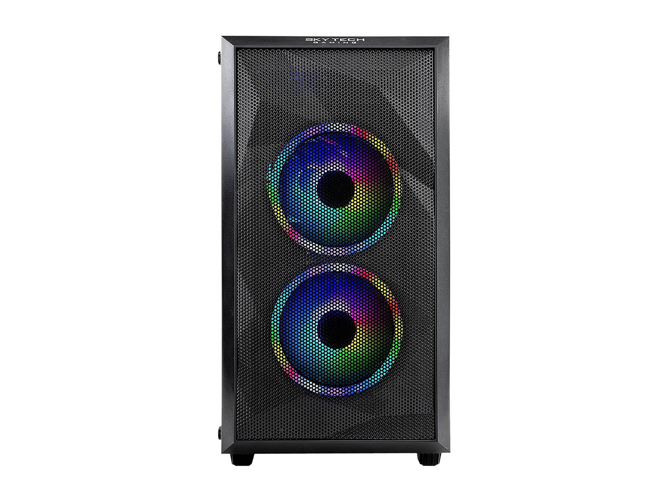 Skytech Gaming PC Desktop AMD Ryzen 3 1200, NVIDIA GeForce GTX 1050 Ti 4 GB, 8 GB DDR4, 500 GB SSD, 11AC WiFi, Windows 10 Home 64-bit