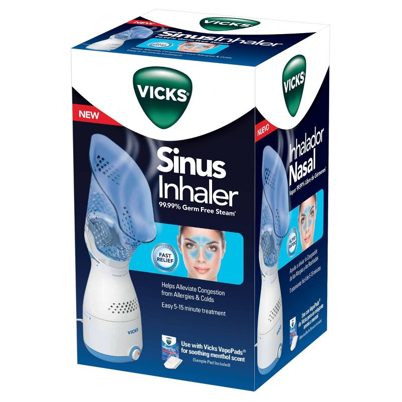 Vicks Personal Steam Inhaler with Variable Steam Control & Soft Mask - 22.56oz
