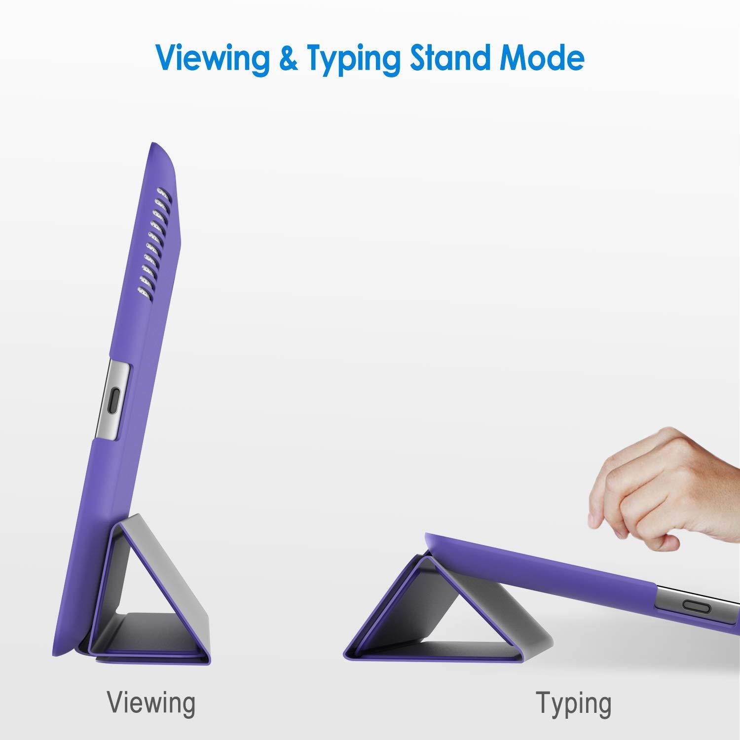 JETech Case for Apple iPad 2 3 4 (Old Model) Smart Cover with Auto Sleep/Wake (Purple)