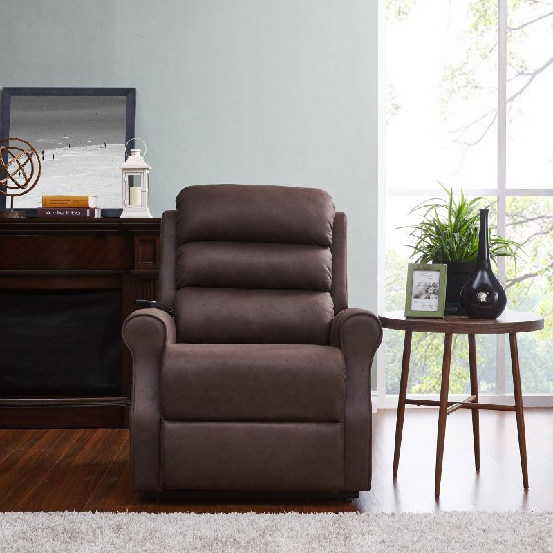Power Recline and Lift Chair Chocolate Brown - ProLounger