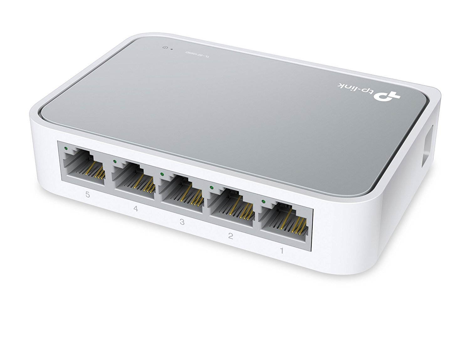 TP-Link 5 Port Fast Ethernet Switch, 5 ports Desktop Ethernet Splitter, 10/100 Mbps Gigabit auto-negotiation RJ45 ports, IEEE 802.3x flow control,Fanless Quite,Unmanaged,Ethernet Hub
