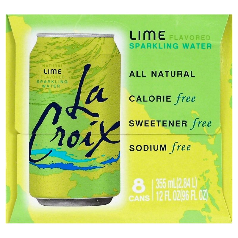 LaCroix Sparkling Water Lime - 8pk/12 fl oz Cans
