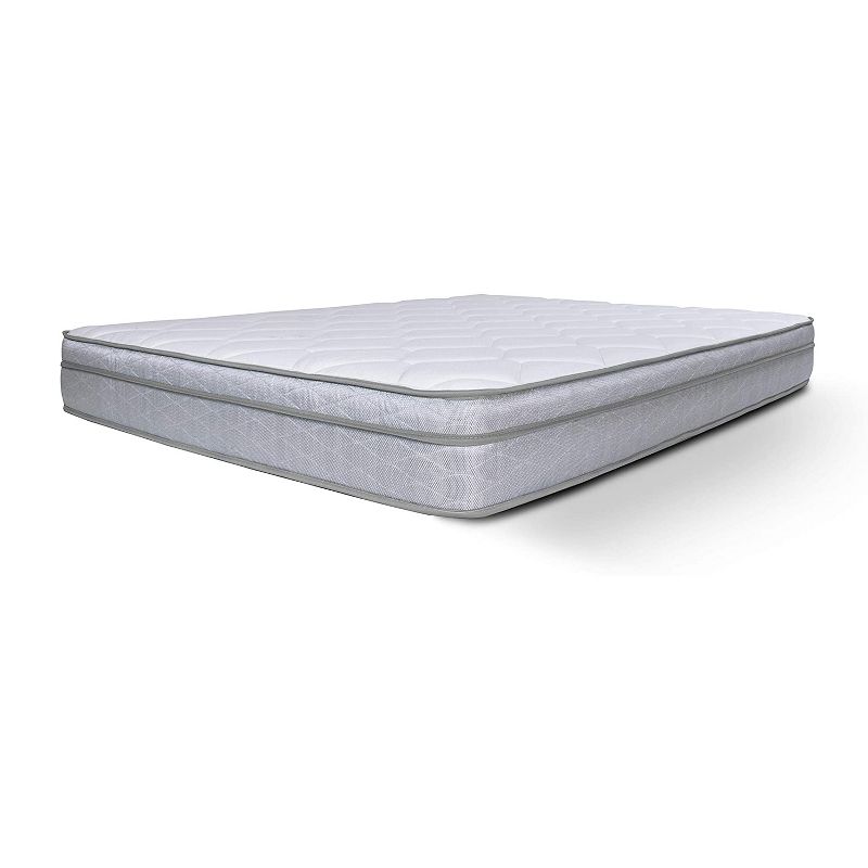 Dreamfoam Bedding Doze 11 Inch Plush Pillow Top Medium Soft Comfort Convoluted Foam Mattress, Short Queen