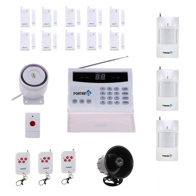 Fortress S02-B Wireless Home Security Alarm System Kit With Auto Dial