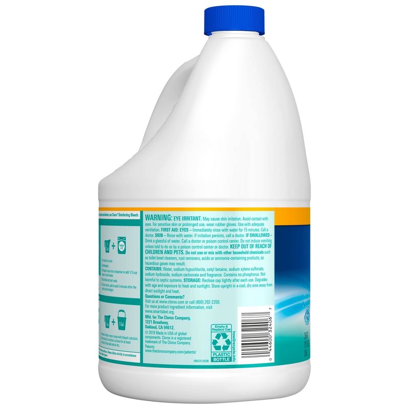 Clorox Splash-Less Liquid Bleach - Clean Linen - 117oz