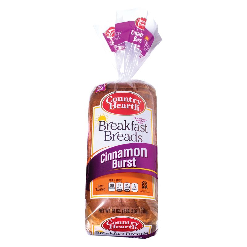 Country Hearth Cinnamon Burst Breakfast Breads - 18oz