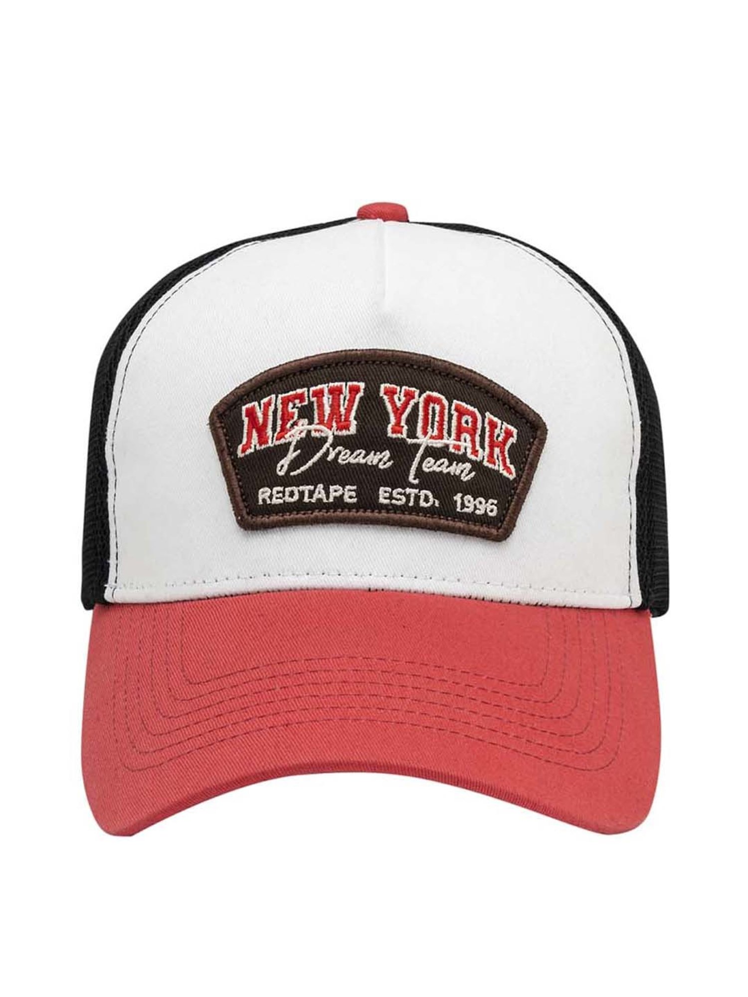 Peter England Black & Green Color Block Baseball Cap