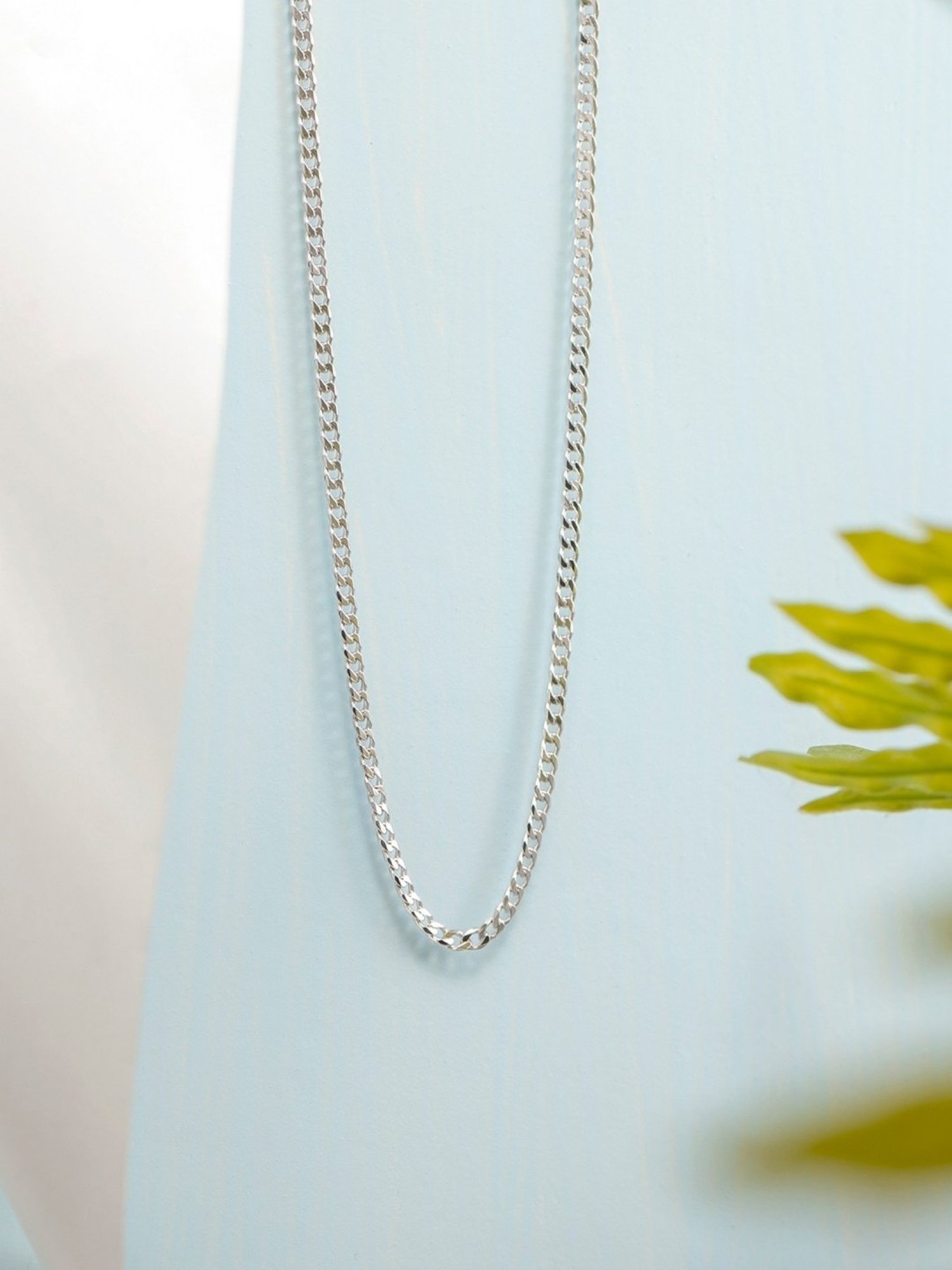Zavya Sleek and Modern Golden Plated 92.5 Sterling Silver Box Chain