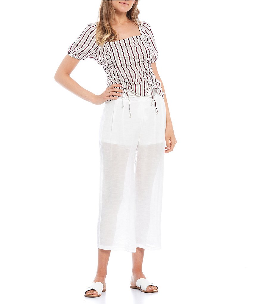 June & Hudson Paperbag Waist Belted Trouser Pants