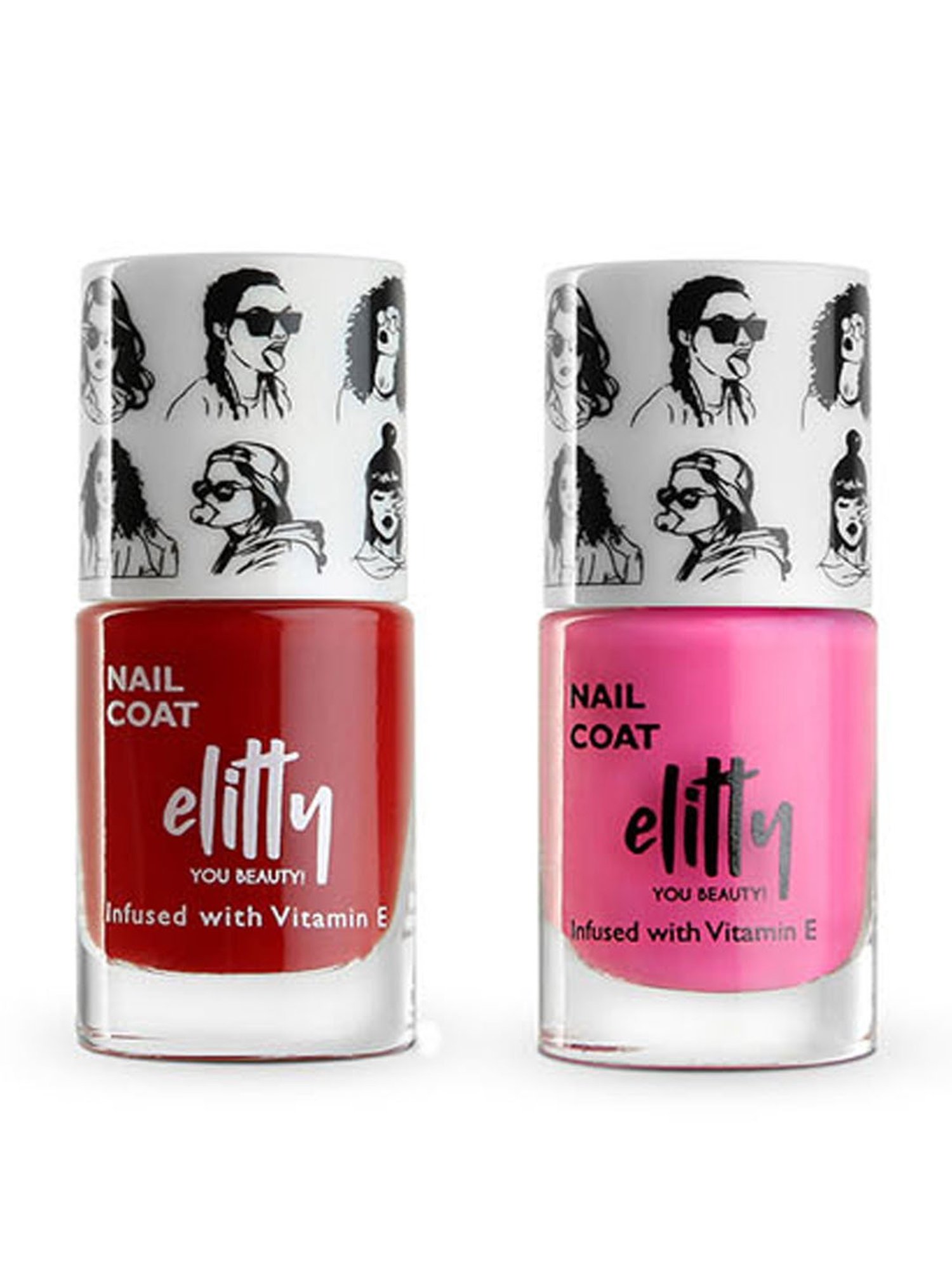 Elitty Mad Over Nails Nail Polish Trending Combo - Pack of 2 - Bad Breakup, Secret Crush