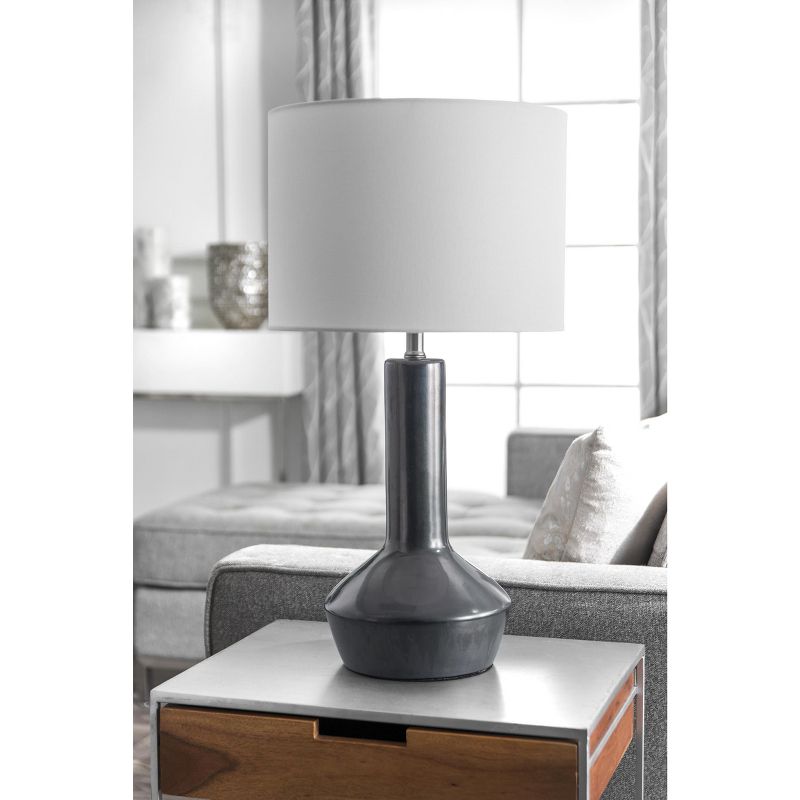 nuLOOM Davie Ceramic 27" Table Lamp Lighting - Gray 27" H x 14" W x 14"D